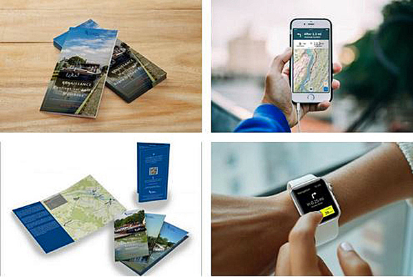 Many barges offer "Biking Plus". Your backpack with have everything you might need, such as maps, guides, links for your devices.