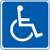 Wheelchair accessible sign
