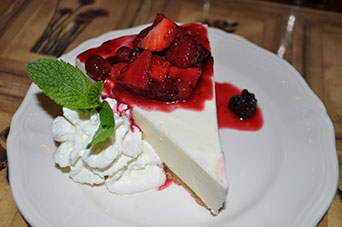 Aurora cuisine: cheesecake