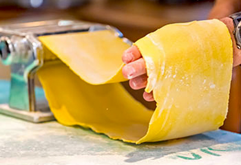 Homemade pasta created on site - French Hotel Barge Roi Soleil