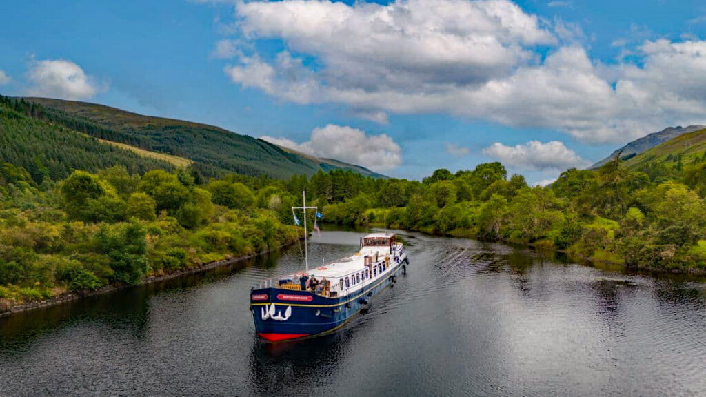 Cruising the Highlands of Scotland with Hotel Barge Scottish Highlander