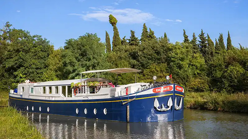 French Hotel Barge Enchante as she looks today